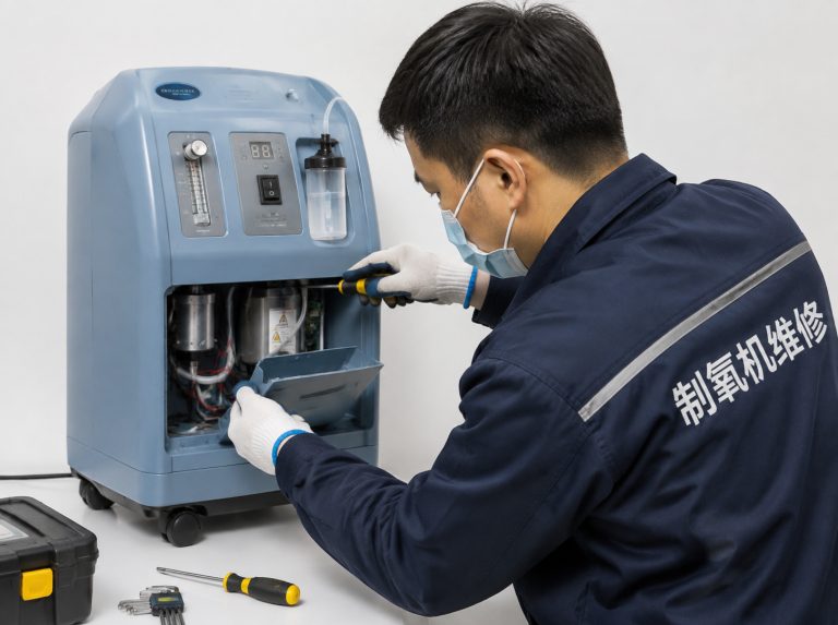飞利浦伟康制氧机低氧浓度报警维修